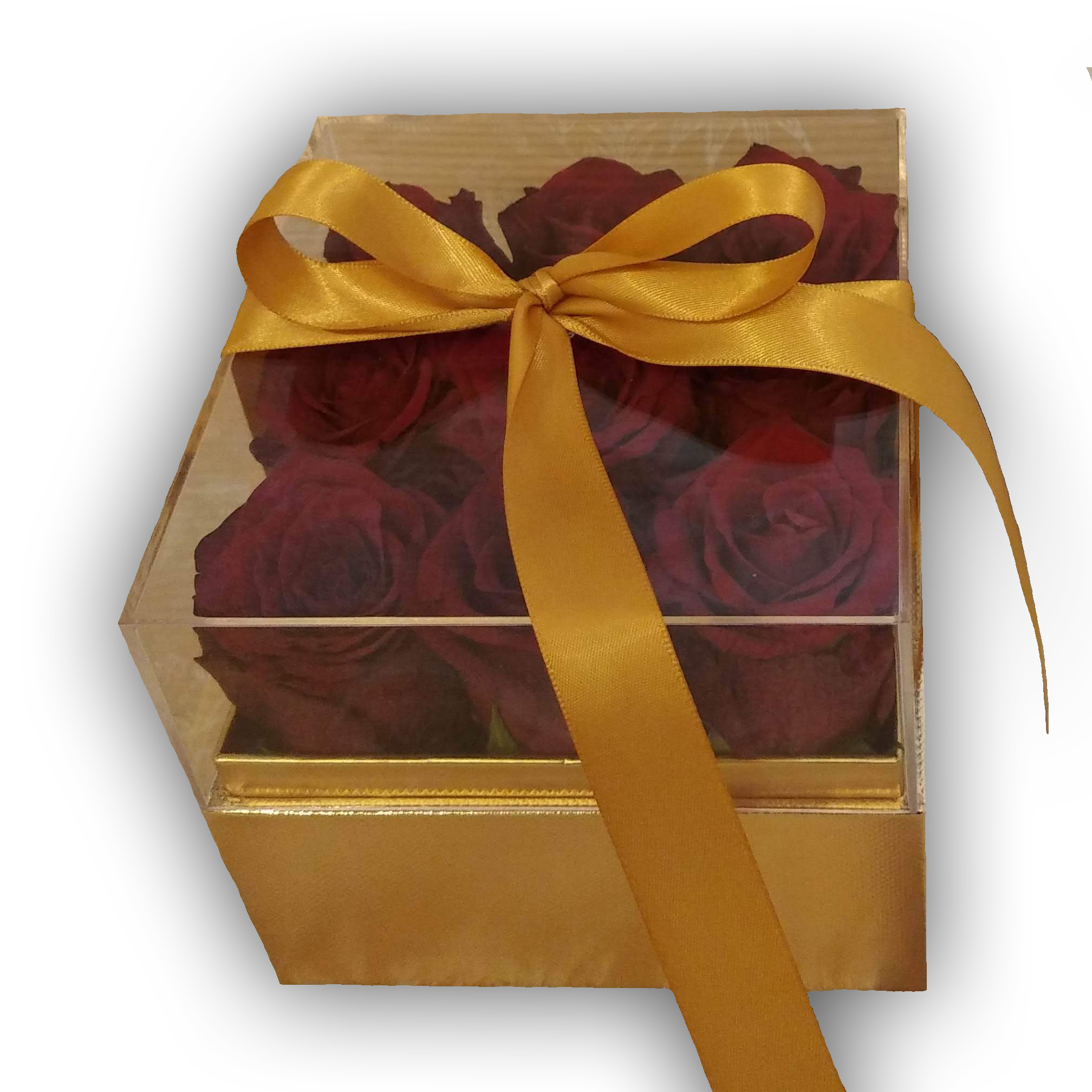 Luxury Roses ÉLŐ rózsabox akril
